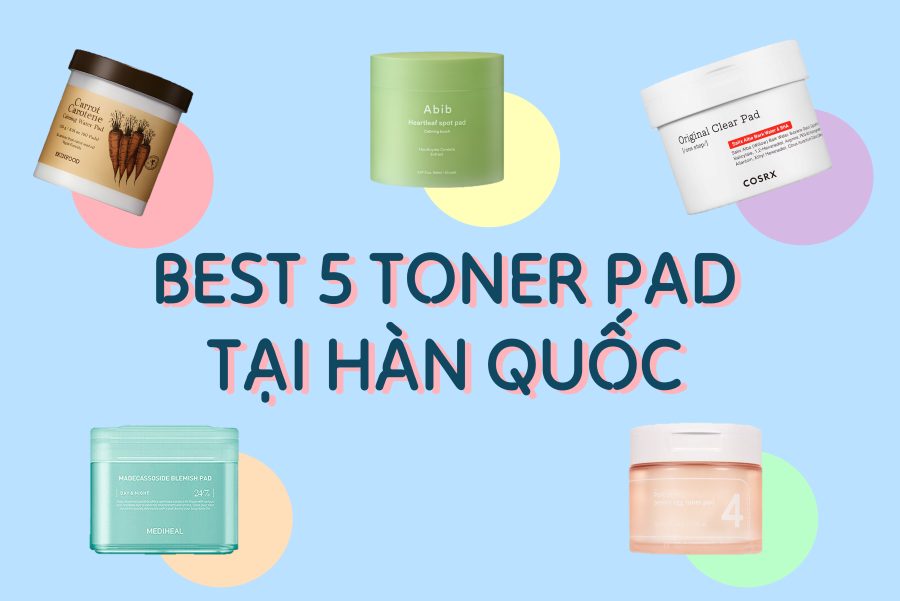 toner pad, dưỡng ẩm, olive young, numbuzin, skinfood