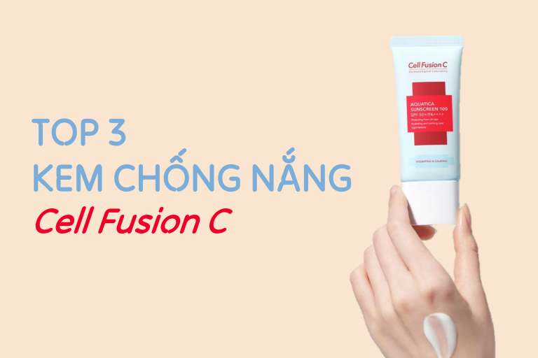 cell fusion c, kem chống nắng hàn quốc, kem chống nắng nâng tone, da hỗn hợp, dưỡng ẩm da