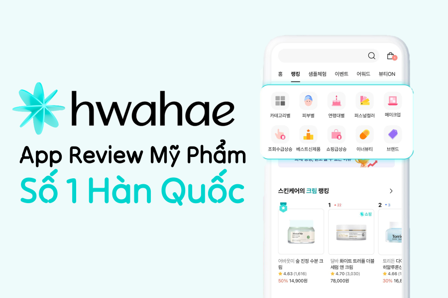 hwahae, review mỹ phẩm, mỹ phẩm hàn quốc, đánh giá sản phẩm, skincare