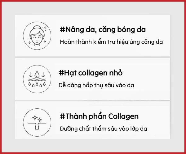 mặt nạ collagen, da lão hóa, da căng bóng, mặt nạ dưỡng da, collagen thủy phân