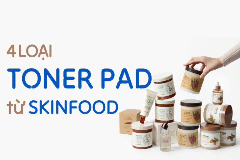 toner pad, skinfood, nước hoa hồng, làm dịu da, mỹ phẩm thuần chay